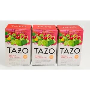 Tazo Prickly Pear Cactus Herbal Tea 3x Boxes 16 Count Each Exp 04/2027